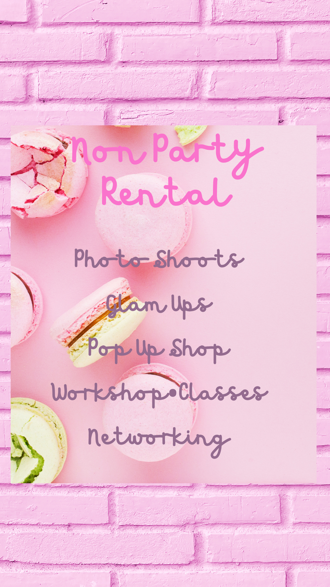 Hourly Non Party Rental